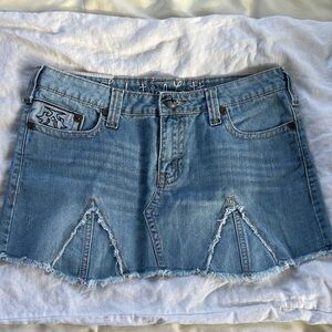 Vintage Denim Mini Skirt